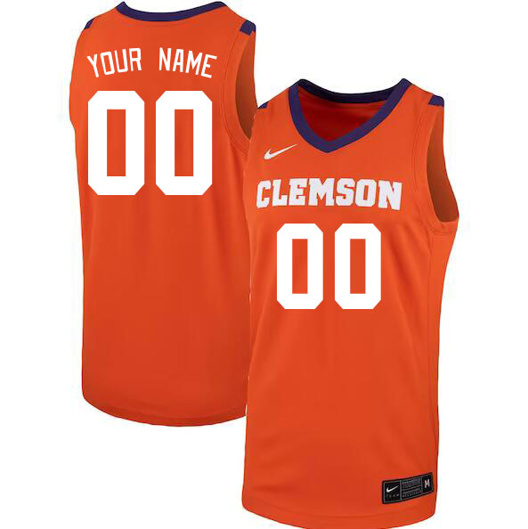 Custom Clemson Tigers Name And Number College Baseball Jerseys Stitched-Orange - Click Image to Close